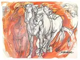 El Macho by Anne Marrec, mixed media, offered Aug 2026