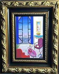Balcony Over Notre Dame Francois Ledan by Francois Ledan, acrylic on canvas, sold Aug 2026