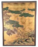 Birds And Flowers Of The Four Seasons Japan by Reverse Painted Glass, sold Aug 2026
