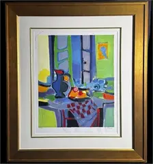 Le Pichet Bleu by Marcel Mouly, lithograph, sold Aug 2026