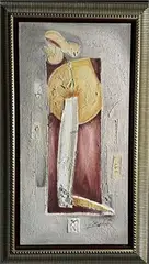 Anthurium In Vase by Alfred Gockel, mixed media, offered Aug 2026