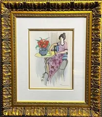 Still Life by Itzchak Tarkay, mixed media, sold Aug 2026