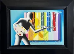 Scarlet  A  Sharp by Mark Kostabi, giclee, sold Aug 2026