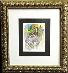 Lunch Break by Itzchak Tarkay, serigraph, sold Aug 2026