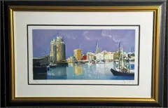 Les Tours De La Rochelle by Marcel Mouly, lithograph, sold Aug 2026