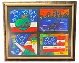Usa Suite by Stanley King, acrylic on paper, sold Aug 2026