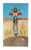 Kachina by Judy Youens, acrylic on canvas, sold Aug 2026