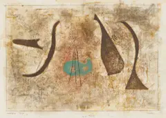 1949 322 F by Rolf Cavael, 1949, Öl und Tuschfeder über Bleistift auf Papier, sold Jun 2016