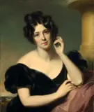 Damenbildnis by George Henry Harlow, Um 1810, Öl auf Leinwand. Doubliert, sold Nov 2014