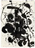 Ohne Titel by Sam Francis, 1987, Tuschpinsel auf Papier (aus einem Skizzenblock), sold Nov 2013
