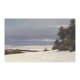 Young Spruce by A. Hale Johnson, Oil on canvas, sold Dec 2025
