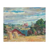 Harvest and Hammer by Sarah Blakeslee, Oil on canvas, sold Dec 2025