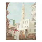 Middle Eastern Scene by Joe H. Cox, Oil on Masonite, sold Dec 2025
