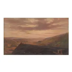 Williams' Valley Near Brookside Colliery by Alfred Thompson Scott, Oil on canvas, sold Dec 2025