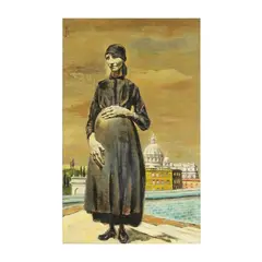 Donna Romana by Georges Schreiber, Oil on canvas, sold Dec 2025