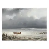 The Flight of Napoleon by Antonio Morghen, Oil on canvas (lined), sold Dec 2025