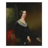 Portrait of Ida Meyreder by Anton Einsle, Oil on canvas, sold Dec 2025
