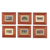 Six Roycroft Inn Scenes by Dard Hunter, Each a lithograph in colors (after the woodcuts), sold Nov 2025