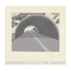 Vintage HOF Gallery Exhibition Poster by Maud Gatewood, Serigraph in colors, sold Nov 2025