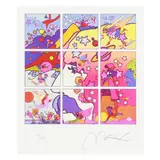 Cosmic Profile by Peter Max, Offset lithograph in colors, sold Nov 2025
