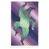 Harlequin by Victor Vasarely, Serigraph on paper, sold Nov 2025