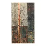Framed Vintage Woodblock Print of a Tree by Magdu Rabah, Woodblock print in colors, sold Nov 2025