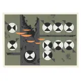 Family of Chickadees / Generation Gap by Charley Harper, Serigraph on paper, sold Nov 2025