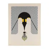 Brrrrrthday by Charley Harper, Screenprint in colors, sold Nov 2025