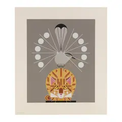 Catnip by Charley Harper, Serigraph in colors, sold Nov 2025