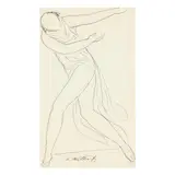 Isadora Duncan by Abraham Walkowitz, Graphite and ink on paper, sold Nov 2025