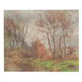 Black Dam by Albert Van Nesse Greene, Pastel on paper, sold Oct 2025
