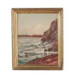 Coastal Scene by Gamaliel Waldo Beaman, Oil on canvas, sold Oct 2025