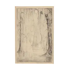 Cypress Swamp by Elizabeth O'Neill Verner, Etching on paper, sold Oct 2025