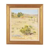 Clark Ranch, Little Powder River, Wyoming by Bob Barlow, Oil on canvas, sold Oct 2025