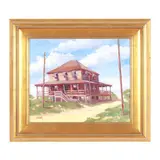 The Outlaw Cottage by John Silver, Oil on canvas, sold Oct 2025