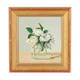 White Country Roses by Patti Zeigler, Oil on panel, sold Oct 2025