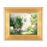 Sun-Dappled Adobe by Paula Shaw, Oil on canvas, sold Oct 2025