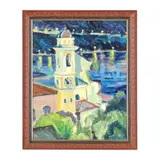 Villefranche Sur Mer by Stephen Moore, Acrylic on canvas, sold Oct 2025