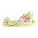 Farm Scene by Everett Mayo, Watercolor on paper, sold Oct 2025