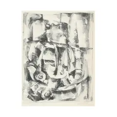 Wooded Place #2 by Maud Gatewood, Lithograph in colors, sold Oct 2025