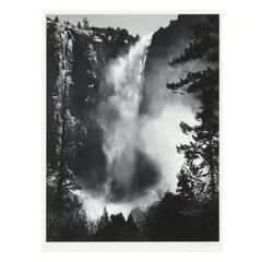 Bridalveil Falls by Ansel Adams, Gelatin silver print, sold Oct 2025