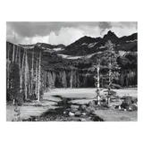 Peaks and Meadow, Lyell Fork of the Merced River, Yosemite National Park by Ansel Adams, Gelatin silver print, sold Oct 2025