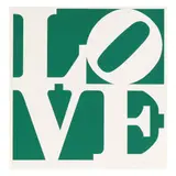 Greenpeace Love by Robert Indiana, 1994, screenprint in colors on BFK Rives, sold Oct 2025