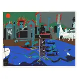 Fall of Troy by Romare Bearden, Screenprint in colors, sold Oct 2025