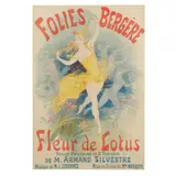 Folies Bergère: Fleur de Lotus by Jules Chéret, Lithograph in colors, sold Oct 2025