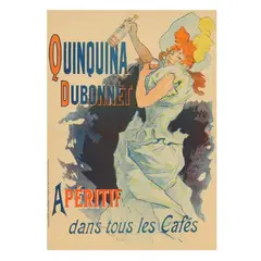 Quinquina Dubonnet (Apéritif dans tous les Cafés) by Jules Chéret, Lithograph in colors, sold Oct 2025