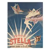 Pétrole Stella by Henri Gray, Lithographic poster in colors, sold Oct 2025