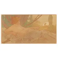Dawn by Alphonse Mucha, Lithograph in colors, sold Oct 2025