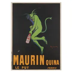 Maurin Quina by Leonetto Cappiello, Lithograph in colors, sold Oct 2025