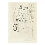 Le Crapaud (The Toad) by Salvador Dalí, Drypoint etching with detailed gold flakes on Japan paper, sold Oct 2025